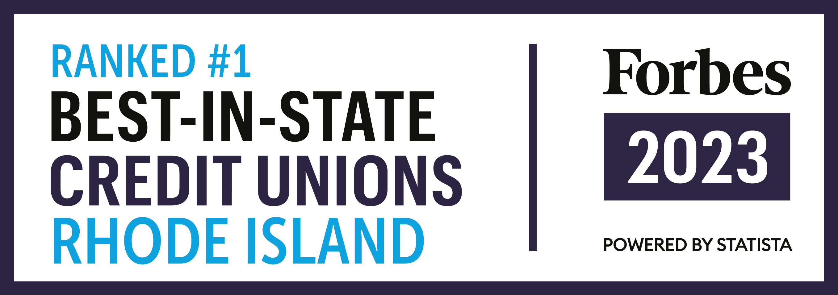 Forbes 2023: Ranked #1 Best-in-state Credit Unions Rhode Island